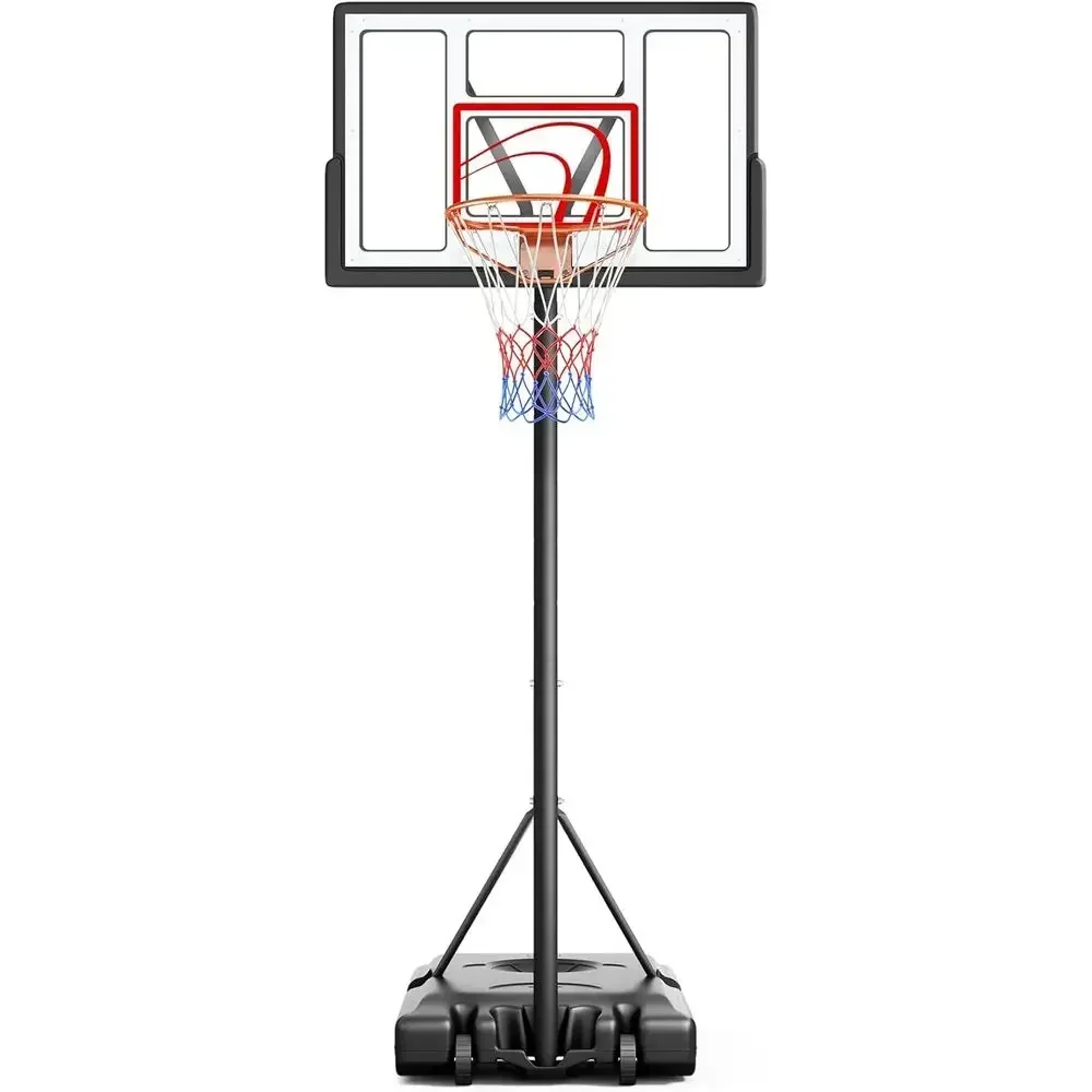 Kids Outdoor Basketball - Portable Outdoor Basketball Hoop, 44 Backboard,