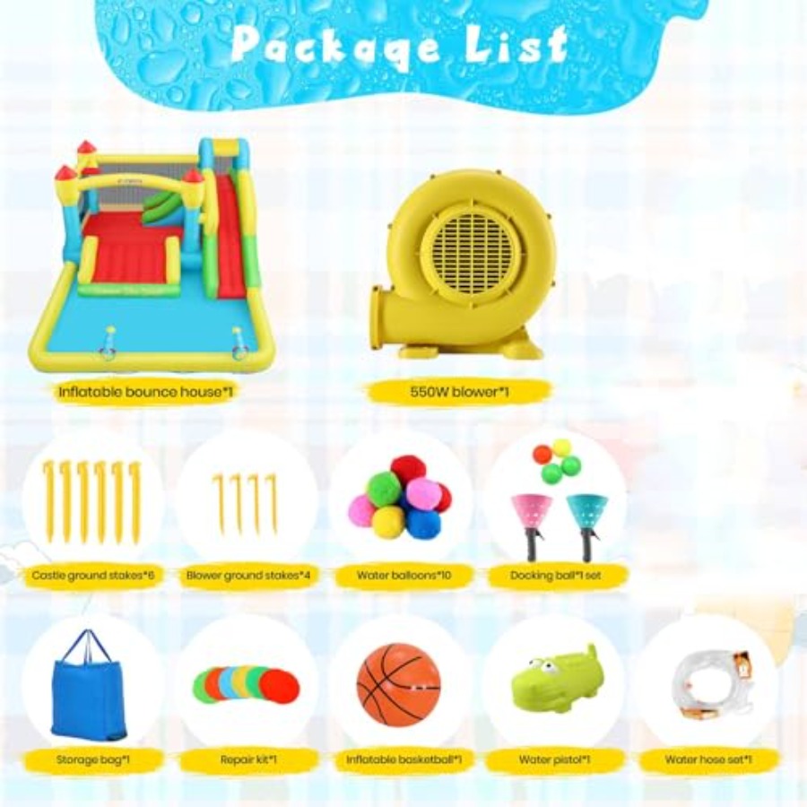 Outdoor/Indoor inflatable wate - Kids Outdoor Bounce House recension och pris