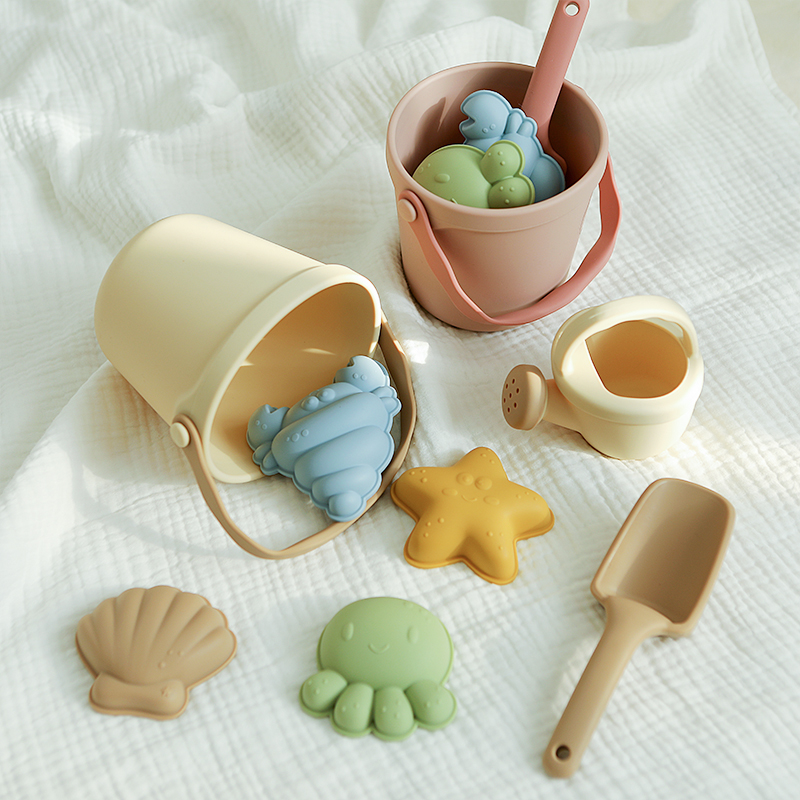 7Pcs Kids Silicone Beach Toys  - Kids Outdoor Tools recension och pris
