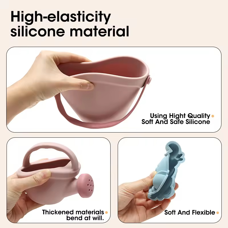 7Pcs Kids Silicone Beach Toys  - Kids Outdoor Tools recension och pris