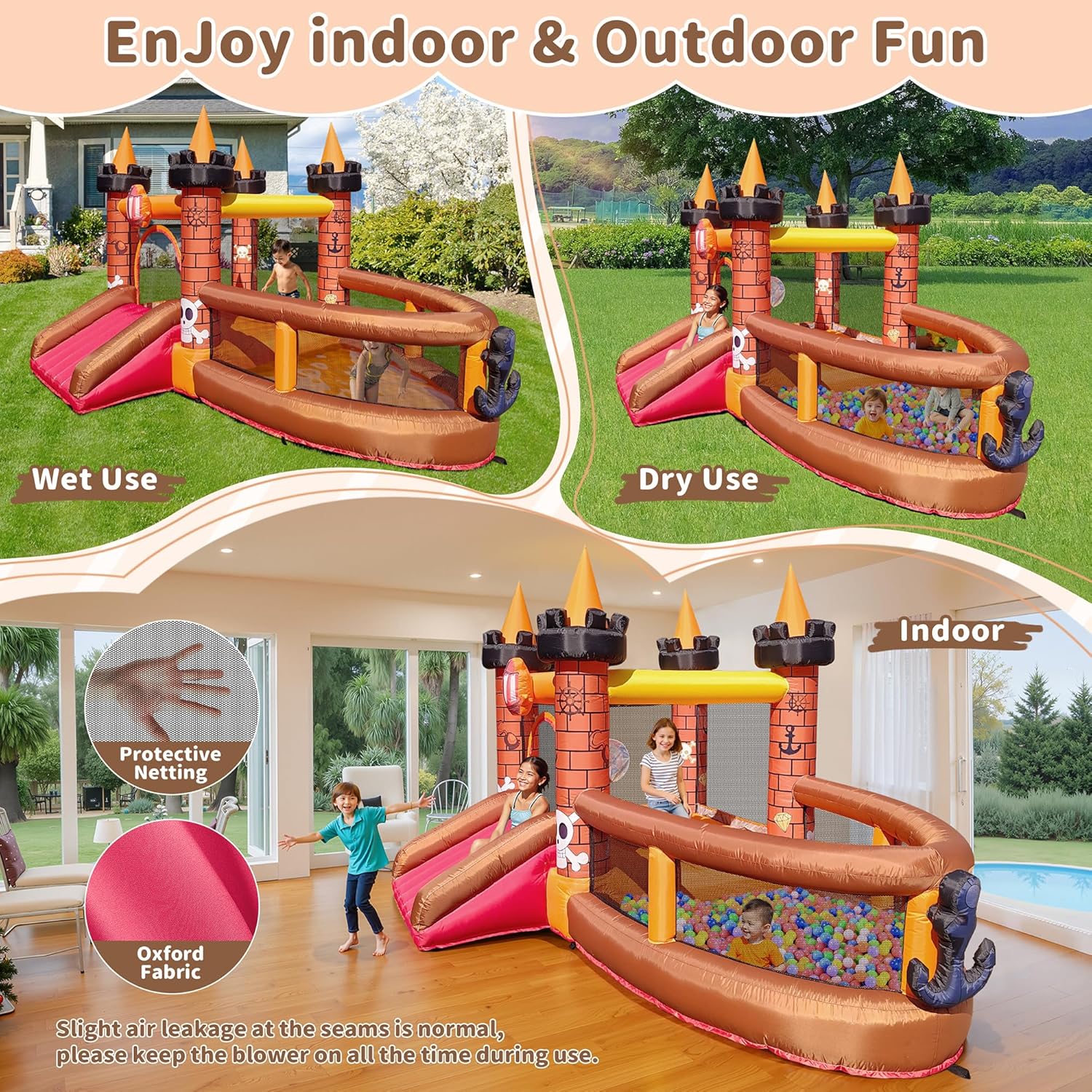 Inflatable Bounce House for Ki - Kids Outdoor Bounce House recension och pris