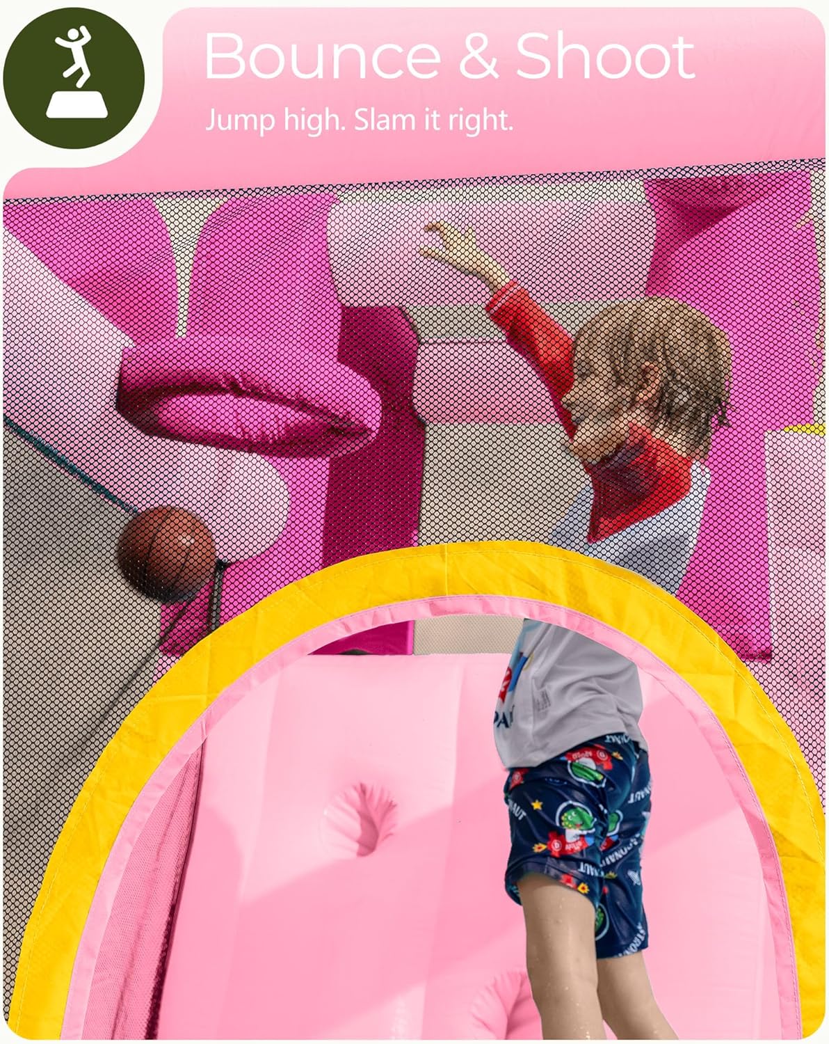 Pink Inflatable Water Slide Bo - Kids Outdoor Bounce House recension och pris