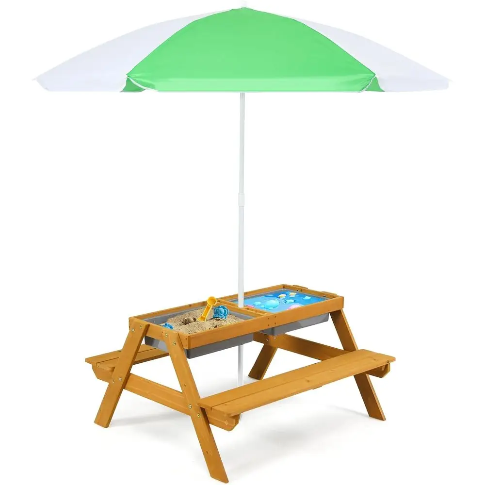 3-in-1 Height-Adjustable Umbre - Kids Outdoor Water Table recension och pris