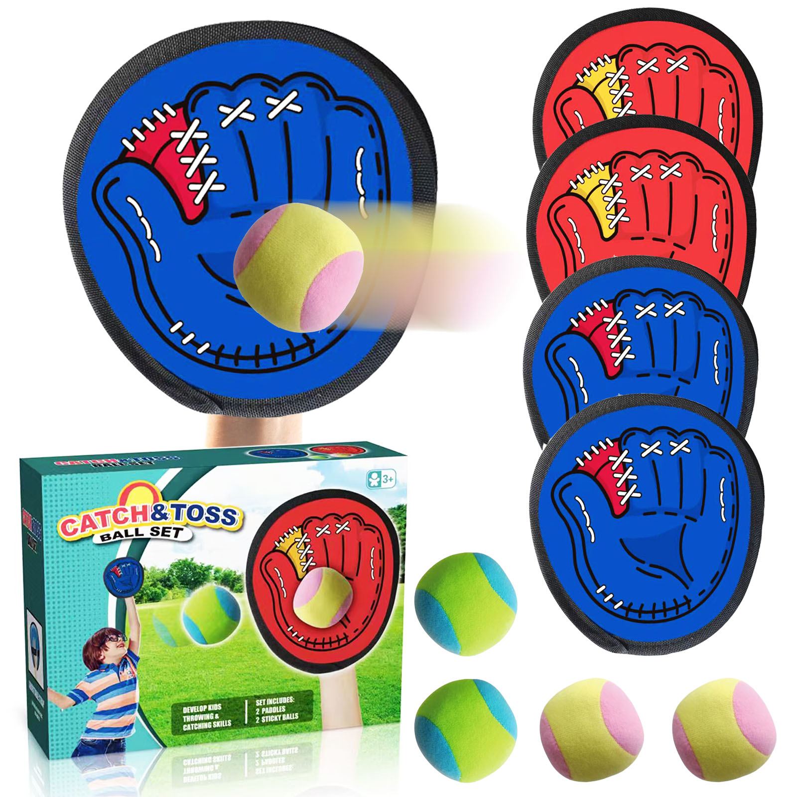 4Set Kids Sucker Sticky Ball T - Kids Outdoor Outfit recension och pris