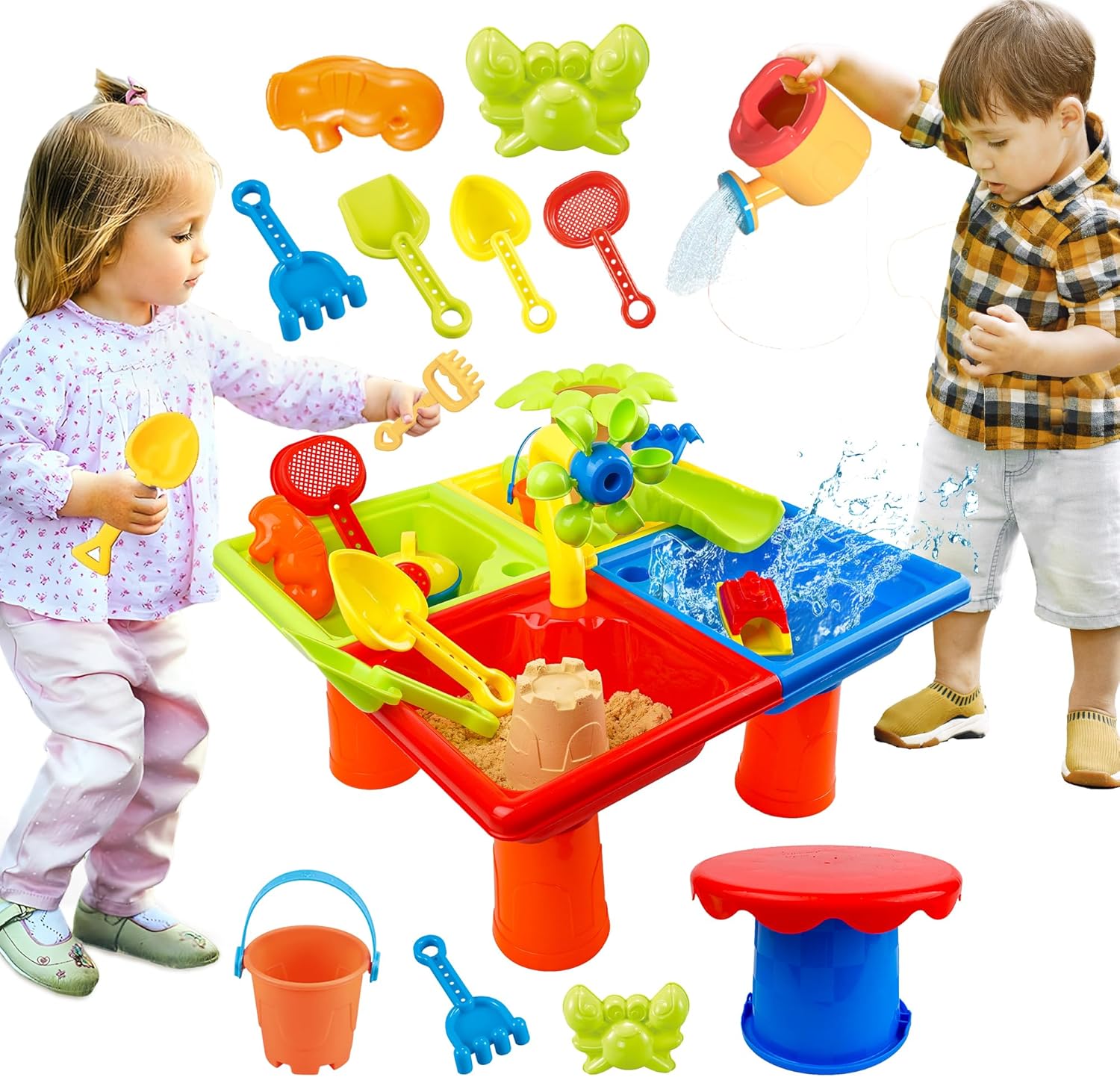 25 Pcs Summer Water Table for  - Kids Outdoor Water Table recension och pris