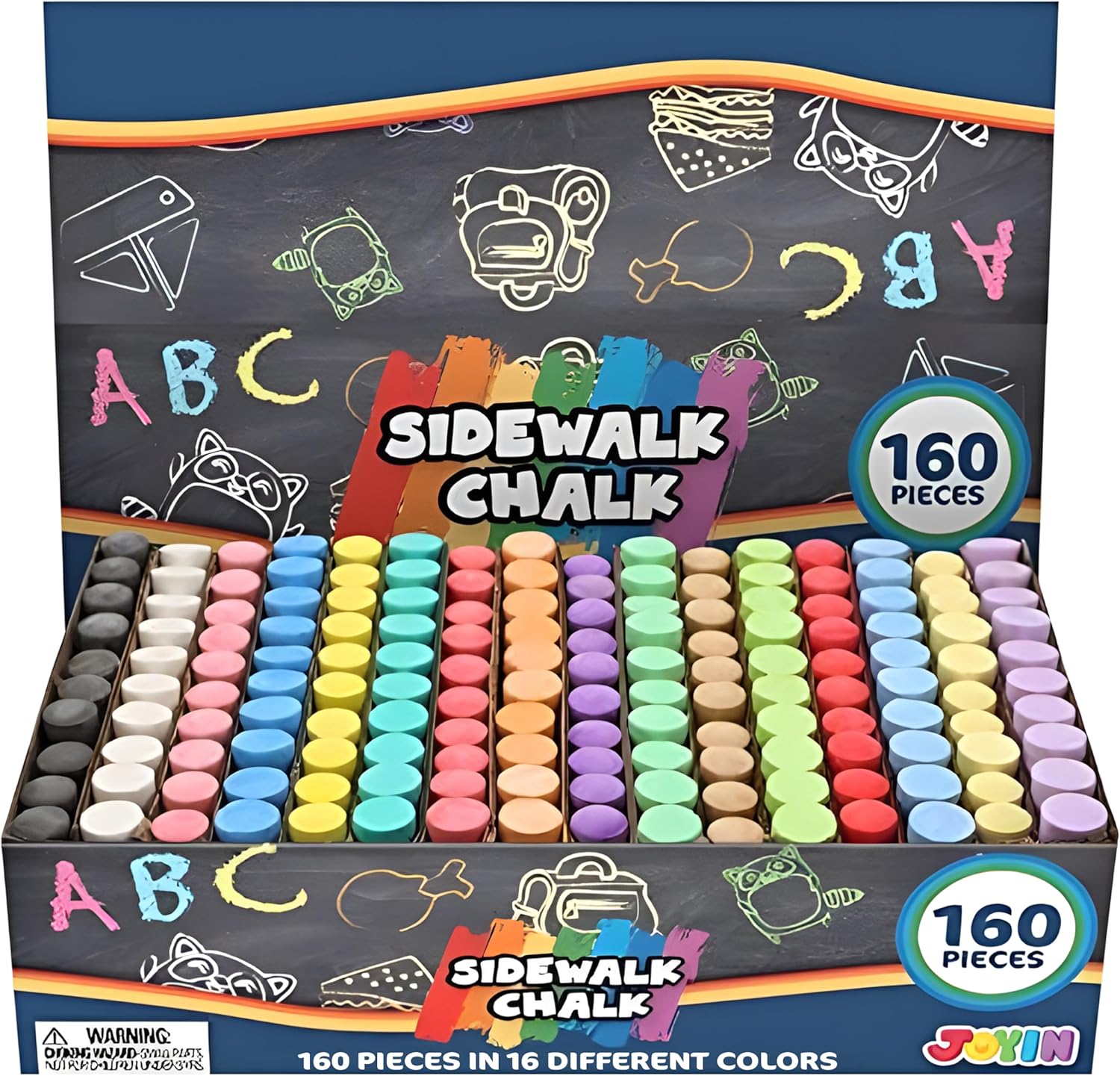 160 PCS Sidewalk Chalks Set No - Chalk Outdoor Jumbo recension och pris