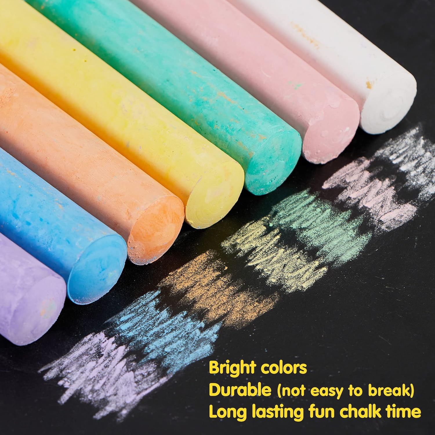 160 PCS Sidewalk Chalks Set No - Chalk Outdoor Jumbo recension och pris