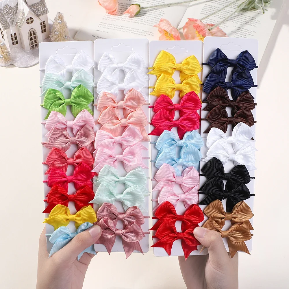 10Pcs Bows Elastic Hair rubber - Kids Outdoor Decor recension och pris