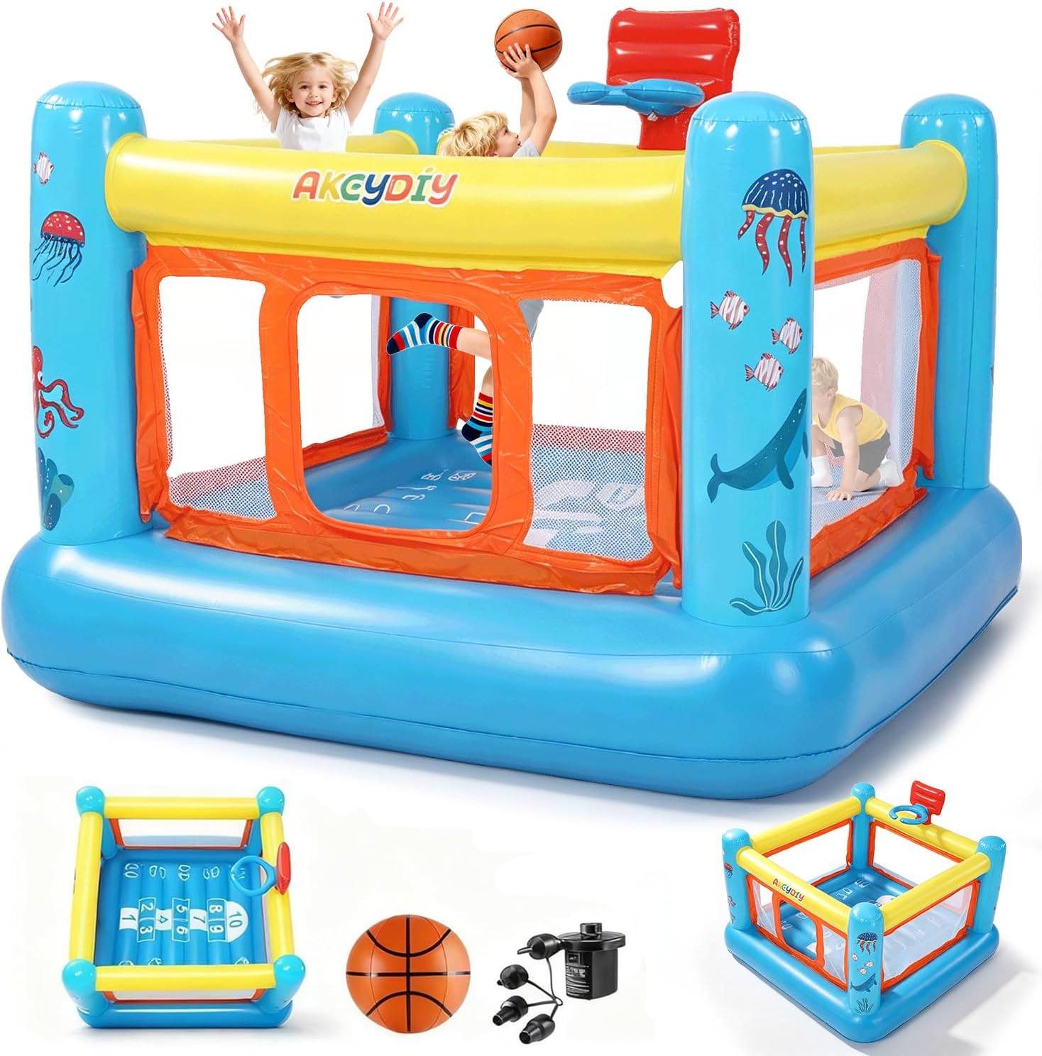 Bounce House, PVC Inflatable B - Kids Outdoor Basketball recension och pris