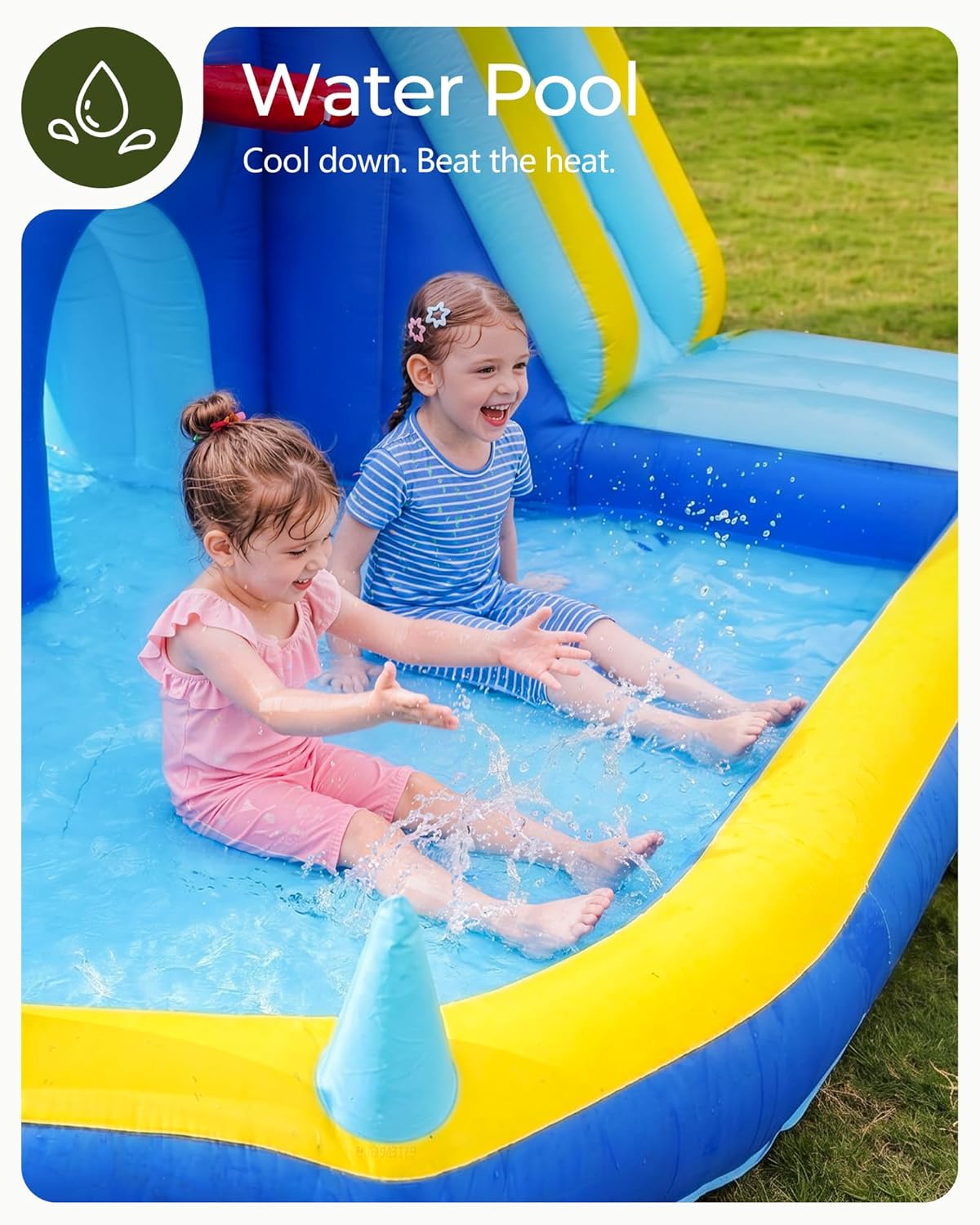 Kids Inflatable Water Slide Bo - Kids Outdoor Bounce House recension och pris