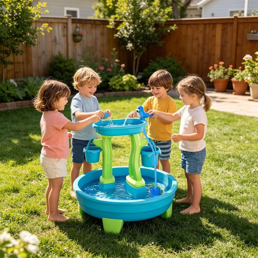Portable No-Drill Water Table  - Kids Outdoor Water Table recension och pris