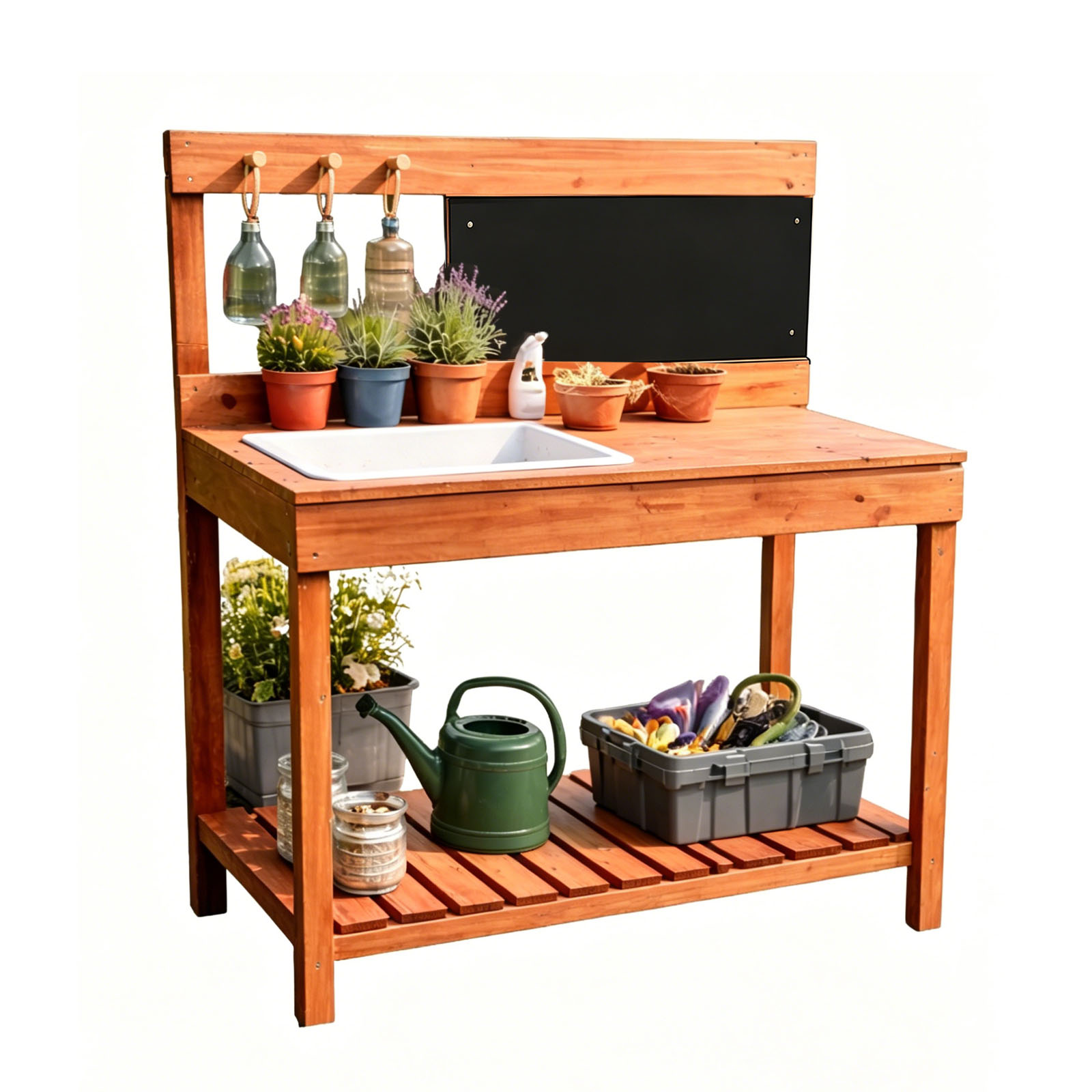 Wooden Potting Benches For Chi - Kids Outdoor Tools recension och pris