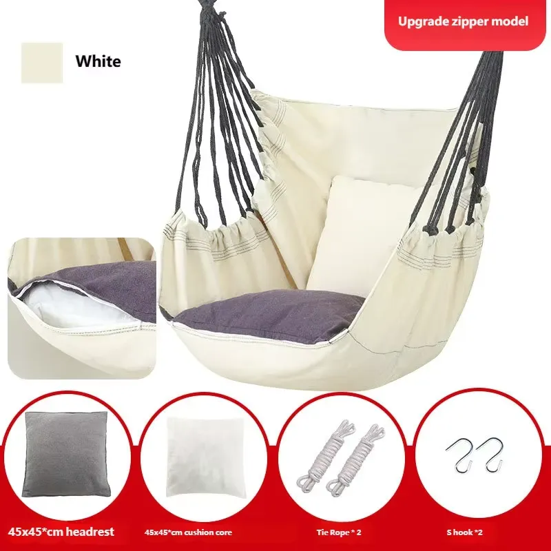 Canvas Hammock Swing Chair wit - Kids Outdoor Swing Chair recension och pris
