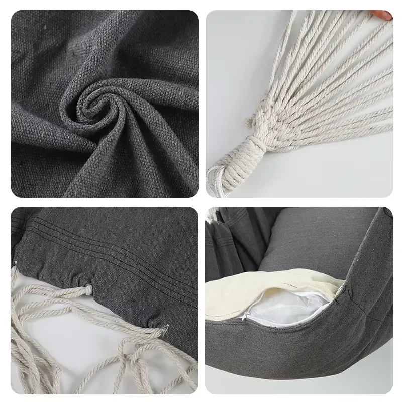 Canvas Hammock Swing Chair wit - Kids Outdoor Swing Chair recension och pris