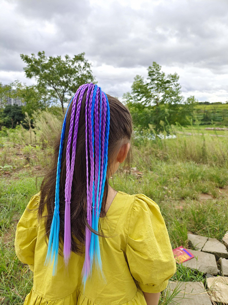 1 PCS New Girls Colorful Wigs  - Kids Outdoor Decor recension och pris
