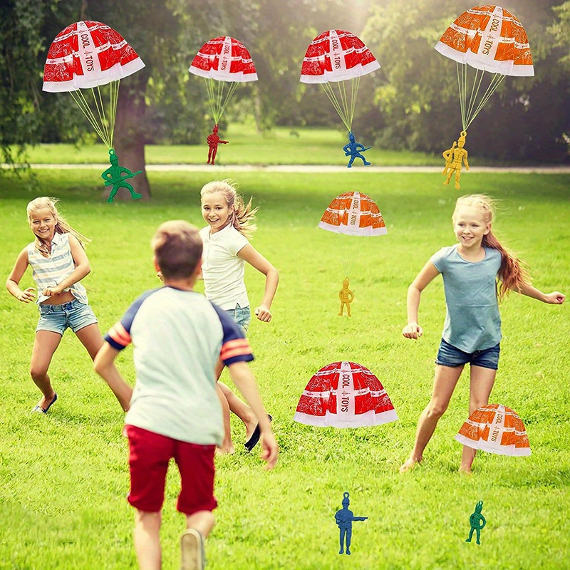 10/100pcs Parachute Toys for K - Kids Outdoor Birthday Party Ideas recension och pris