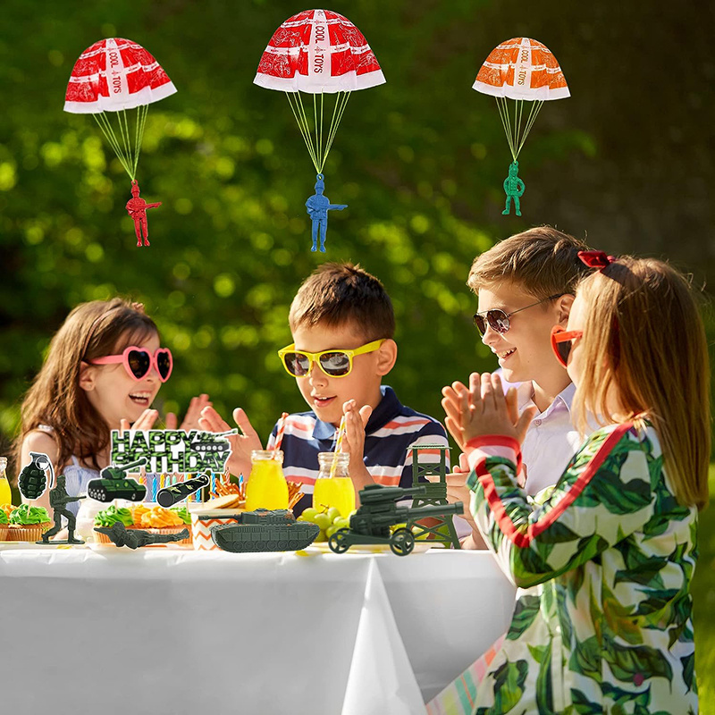 10/100pcs Parachute Toys for K - Kids Outdoor Birthday Party Ideas recension och pris