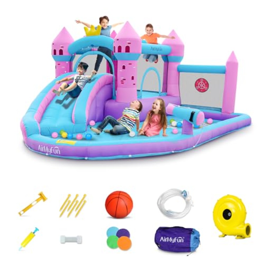 Backyard inflatable waterslide - Kids Outdoor Bounce House recension och pris