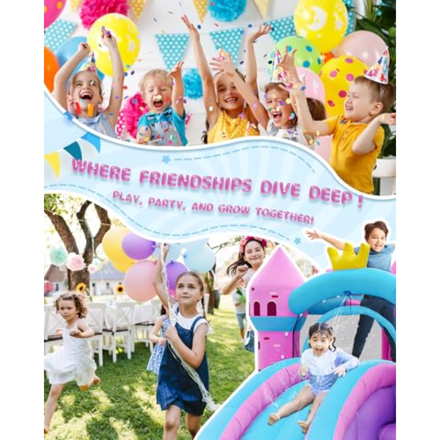 Backyard inflatable waterslide - Kids Outdoor Bounce House recension och pris