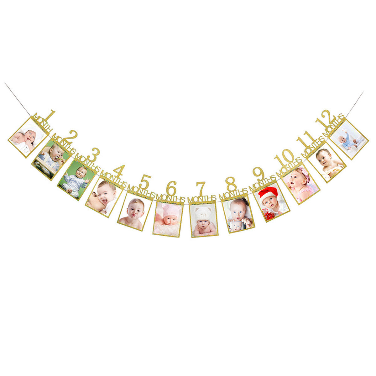 12 Month Gold Baby Birthday Ph - Kids Outdoor Decor recension och pris