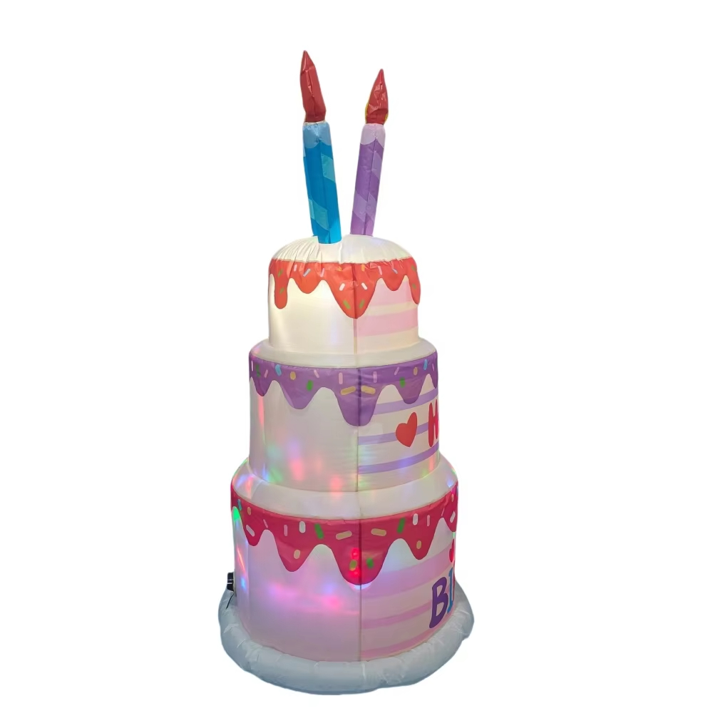 1.8M Inflatable Birthday Cake  - Kids Outdoor Decor recension och pris