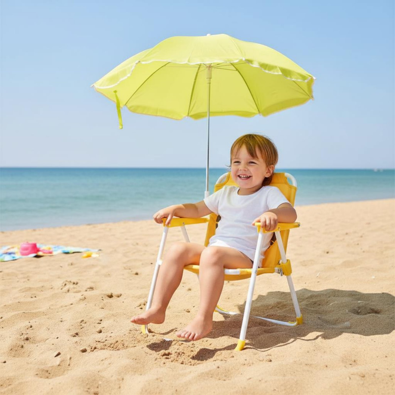 Children's Portable Chair with - Kids Outdoor Umbrella Chair recension och pris