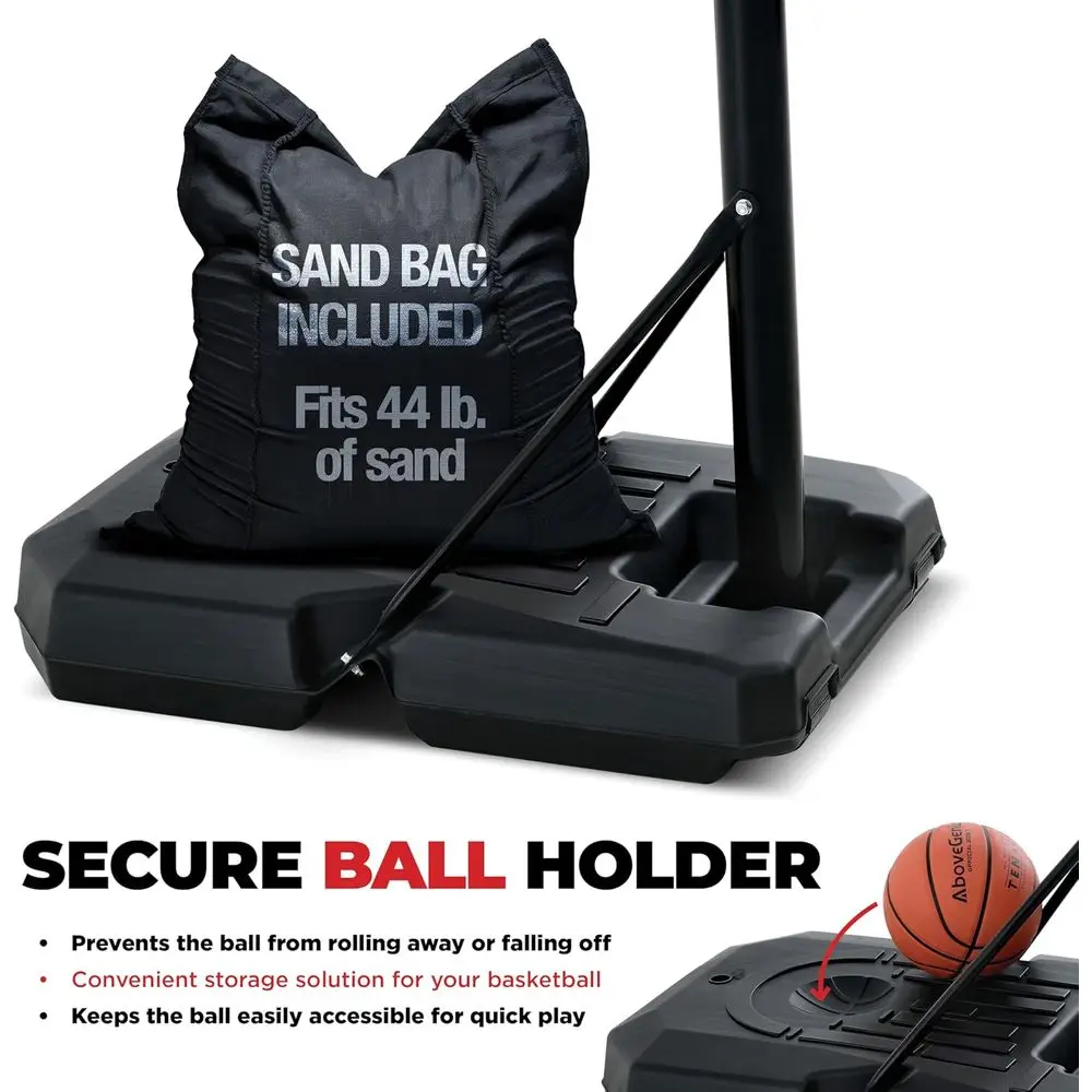 Adjustable 44 Shatterproof Bas - Kids Outdoor Basketball recension och pris