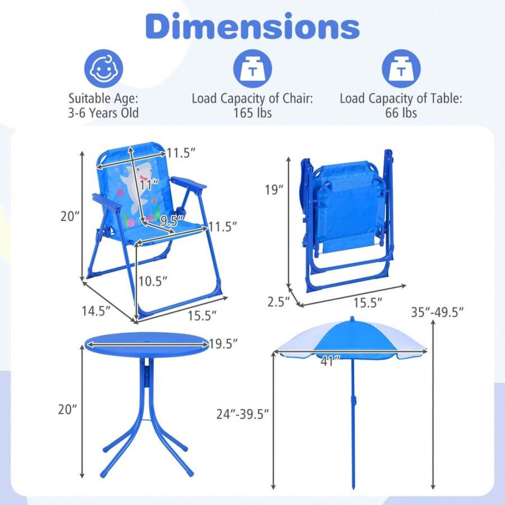 Childrens Picnic Table Outdoor - Kids Outdoor Umbrella Chair recension och pris