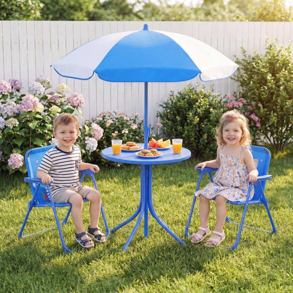 Childrens Picnic Table Outdoor - Kids Outdoor Umbrella Chair recension och pris